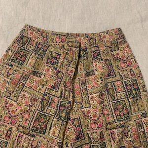 Straight leg printed paisley pants - Size 6